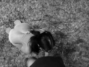 TRAIN MY SLUT TO BE GOOD ON DOG LEASH TOTALLY NAKED IN THE WOODS 11/16