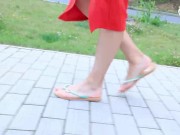 Nice weather, feet and sandals 3/16