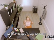 LOAN4K. Blonde knows nothing about finance but knows how to satisfy him 4/16