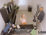 LOAN4K. Blonde knows nothing about finance but knows how to satisfy him 9/16