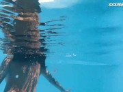 Very horny big ass and big boobs Latina Yorgelis in the pool 1/16