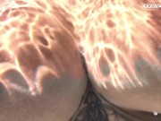 Very horny big ass and big boobs Latina Yorgelis in the pool 13/16
