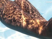 Very horny big ass and big boobs Latina Yorgelis in the pool 6/16