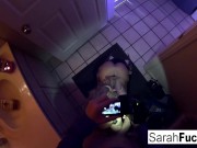 Sarah Jessie gives a BJ in the bathroom 13/16