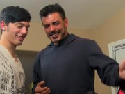 Daddy Collin Stone anal breeds twink Ryker Madison 2/16