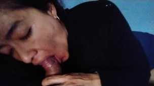 Mi esposa coge mojadita de sudor