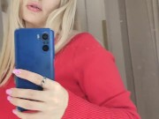 Public risky masturbation, Mall Dressing room 1/16