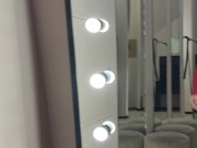 Public risky masturbation, Mall Dressing room 2/16