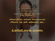 Babe giving you gentle femdom explicit jerkoff instructions w/ stopping/starting edging during shower hairwashing - Lelu Love 16/16