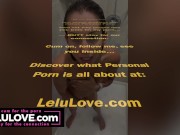 Babe giving you gentle femdom explicit jerkoff instructions w/ stopping/starting edging during shower hairwashing - Lelu Love 2/16