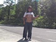 見られちゃった！でも気を取り直して続けます！　　続きはmyfansへ！応援おねがいします！　野外露出/パイパン/日本人/ひな/素人/amateur/japanese/hentai 5/16