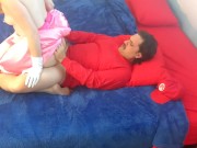 Princess Peach Gets A Huge Creampie From Mario - Mamma Mia! - Halloween Cosplay 14/16