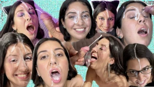 8 huge facial cumshots by Erik Wil, one man bukkake
