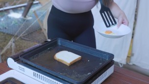 (IG: urninalee) easy camping with breakfast