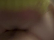 Scouse couple Bella riding Luke fast 8/16