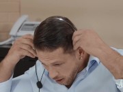 TRANS ANGELS - Call Center Employees Izzy Wilde & Roman Todd Invite Finn Harding For A Steamy 3some 1/16