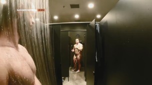 Gym Jock Jerks in Showers