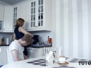 TUTOR4K. Mature algebra teacher in nylon stockings fucked by angry student 4/16