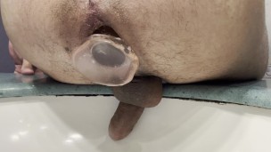 Huge plug out of my ass