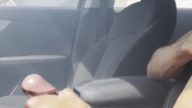 BBC HIGH ASF EDGING & MOANING IN CAR (CUMSHOT)