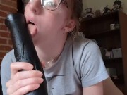 SleepyFawn: Cumming over my bad dragon dildo 1/16