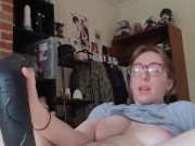 SleepyFawn: Cumming over my bad dragon dildo 8/16