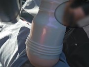 Kenzie Reeves Fleshlight fuck in car 🚘🛣️ 1/16