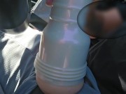 Kenzie Reeves Fleshlight fuck in car 🚘🛣️ 10/16