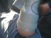 Kenzie Reeves Fleshlight fuck in car 🚘🛣️ 9/16
