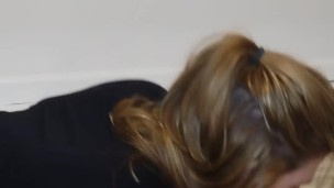 Rimmy surprising her man at work with a rimmer