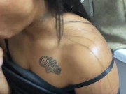 Cute Ebony sucks the Nutt from Dick 4/16