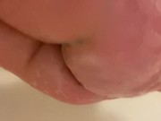 Chubby girl with braces in the bath 6/16