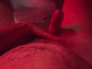 playing with my dick in bath handjob 9/16