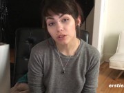 Ersties - Geeky Slut Inserts a Toy into Her Pussy 11/16