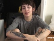 Ersties - Geeky Slut Inserts a Toy into Her Pussy 13/16