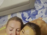 Two Russian Whores Monika Fox And Elen Million Sucked Hard On Guy's Cock And Gave It In Ass 16/16