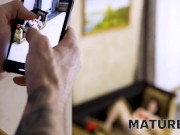 MATURE4K. Blowjob by stepmom anticipates pussy-drilling for her stepson 3/16