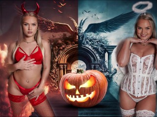 SEXSELECTOR – Celebrating Halloween With Sexy Blonde PAWG In Seductive Outfit (Harley King)