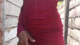 EBONY PEE AND DEVOURED NEIGHBOUR CHEATING HUSBAND AGAIN OUTDOOR NEARLY CAUGHT💦