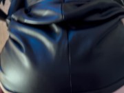 fucked a secretary in stockings and cum on a leather skirt 7/16