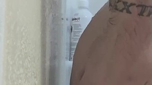 Shower play alone with my toy bishop