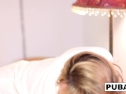 Brett masturbates in her red high heels 3/16