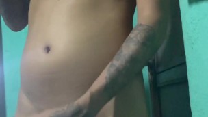 Twink jerking off cumshot a lot big load