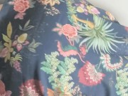 Chubby ass wife showing her new panties 1/16