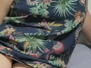 Chubby ass wife showing her new panties 7/16