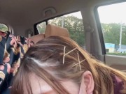 【初体験】むちむち看護師が彼シャツノーパンデート♡我慢できずに駐車場で露出フェラチオ♡ Japanese/HENTAI/amateur/POV/outdoor/露出/個人撮影/スマホ/ハメ撮り 14/16