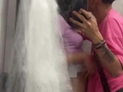 me coge en el baño de la fiesta de hallowen , la gente pide que nos apuremos🤤 15/16