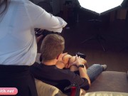 You should be on his place. Right? He kissed my tits and pussy 12/16