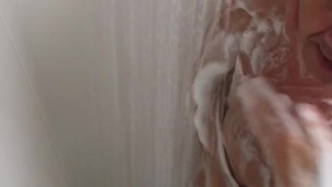 campsite shower cam! Watch him in the shower. Soaping himself up!