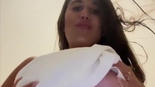 Big Stepmom Showing You Her Biggest Natural TIts